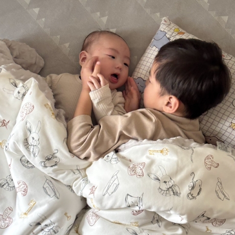 【愛豆兩用被/九層紗】寶貝用品首選透氣又親膚的agapebaby